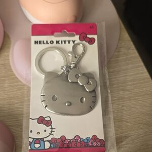 Hello Kitty Silver Face Key Holder